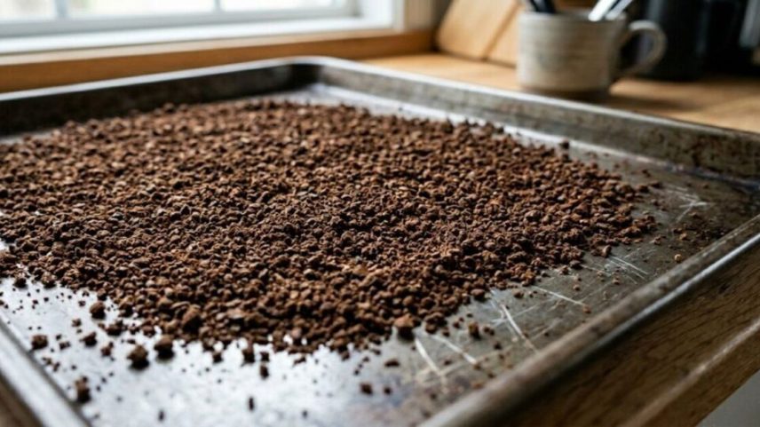 Borras de café na lixeira do banheiro à noite: para que servem e como fica pela manhã