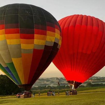 Chegada do inverno amplia balonismo turístico perto de São Paulo