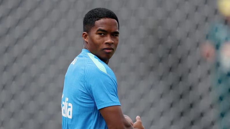 Brazil's Endrick during training IMAGN IMAGES via Reuters/Vincent Carchietta