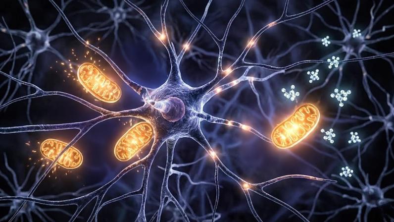 Novo composto protege neurônios e mitocôndrias. (Foto: Fala Ciência via Gemini)