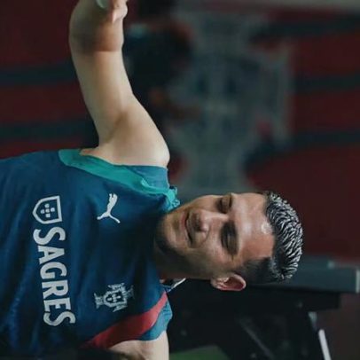 Ronaldo e Portugal treinam na academia antes da estreia na Copa do Mundo