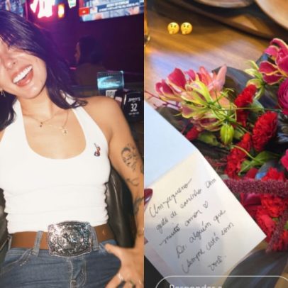 Ana Castela alfineta admirador secreto após receber flores