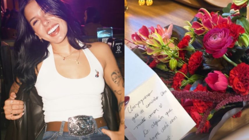 Ana Castela alfineta admirador secreto após receber flores