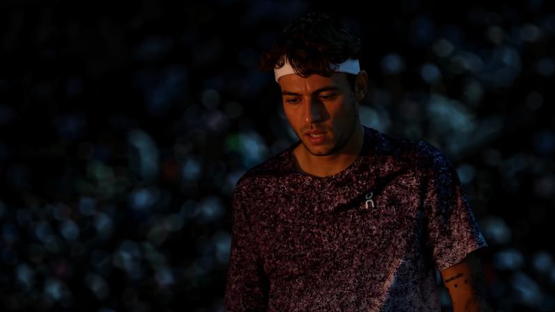 Flavio Cobolli said nerves overtook him as he reached the French Open quarterfinals.
