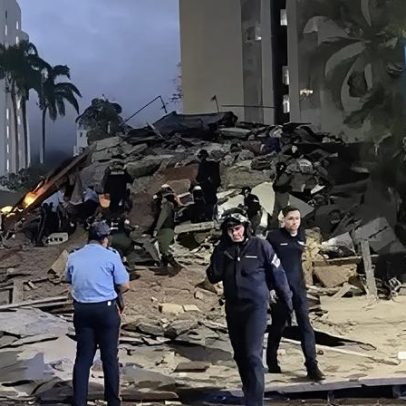Prédios na Venezuela ficam destruídos após terremotos