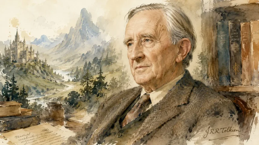 Tolkien: autor de "O Senhor dos Anéis" foi um dos maiores escritores do século 20. (Foto: Imagem gerada pelo ChatGPT)