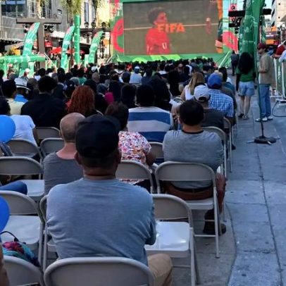 O lado escolhido pela torcida mexicana durante o jogo