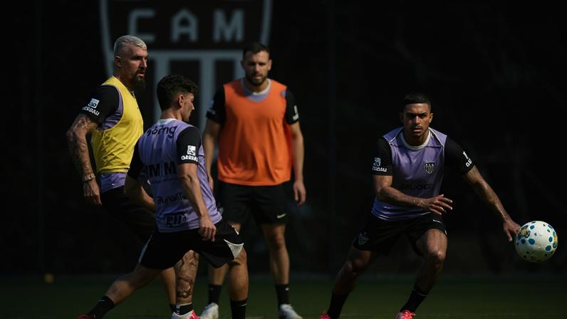 Treino Atlético intertemporada (Foto: Pedro Souza / Atlético)