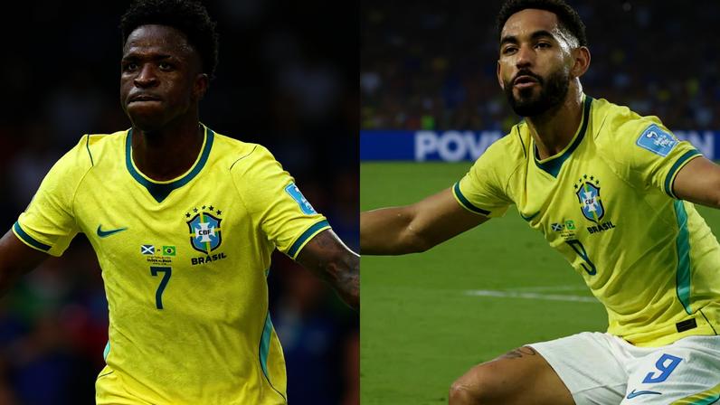 Brasil avança com estrela Vini e a importância de Matheus Cunha
