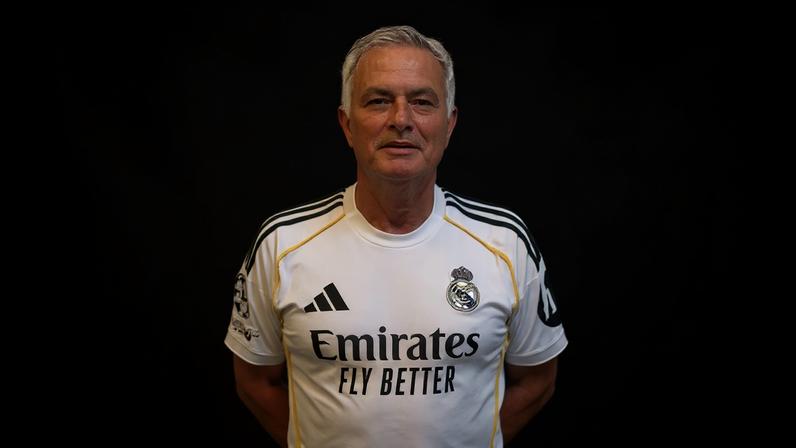 José Mourinho apareceu em vídeo de campanha de Florentino Pérez, candidato à reeleição no Real Madrid. Foto: Divulgação/Florentino 2026