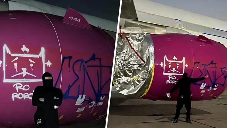Invasor acessa e vandaliza aeronave no pátio