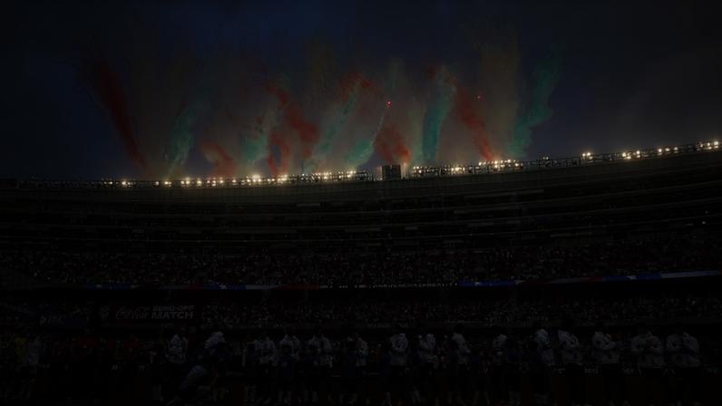 Pregame red, white and blue fireworks at the USMNT's World Cup sendoff friendly vs. Germany at Soldier Field