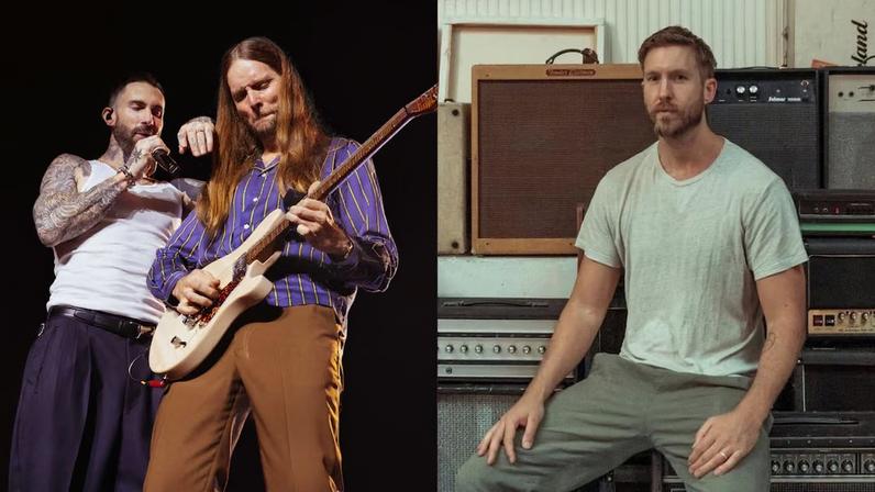 Rock in Rio 2026 esgota ingressos dos dias em que Maroon 5 e Calvin Harris são headliners. Foto: Travis Schneider/Divulgação e @calvinharris via Instagram