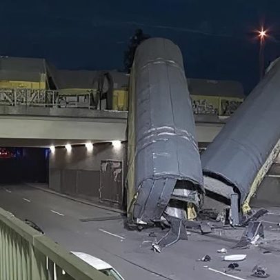 Vagões caem de ponte após colisão entre trens na Alemanha