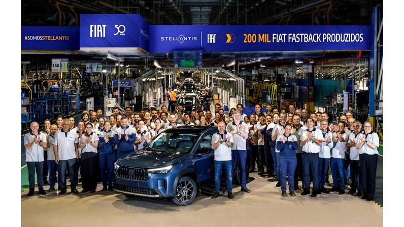 Fiat Fastback na linha de produção