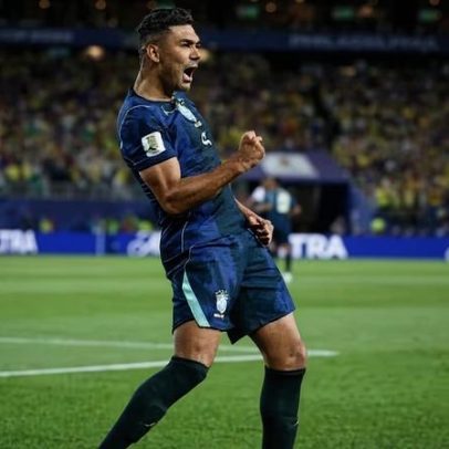 Casemiro foi o jogador que mais correu na vitória do Brasil
