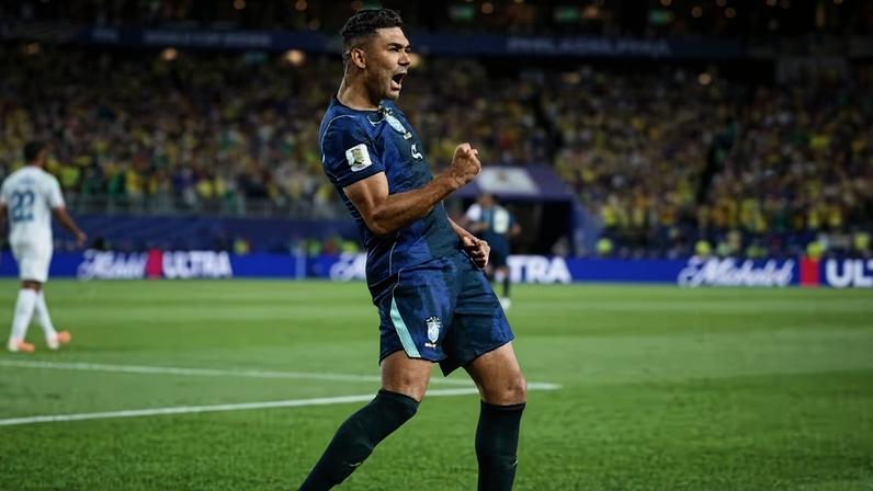Casemiro foi o jogador que mais correu na vitória do Brasil