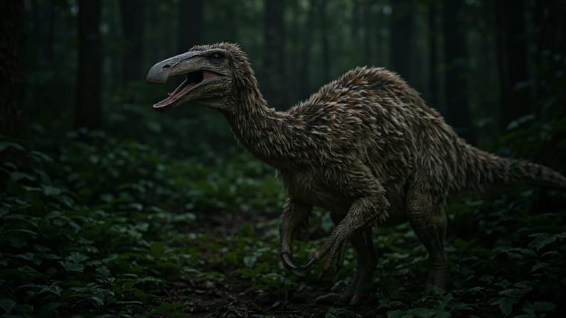 Os dinossauros talvez não rugissem como nos filmes, mas tinham sons muito mais surpreendentes. (Imagem: Fala Ciência via Gemini)