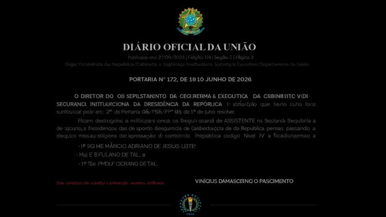Correção foi realizada em edição extra do Diário Oficial