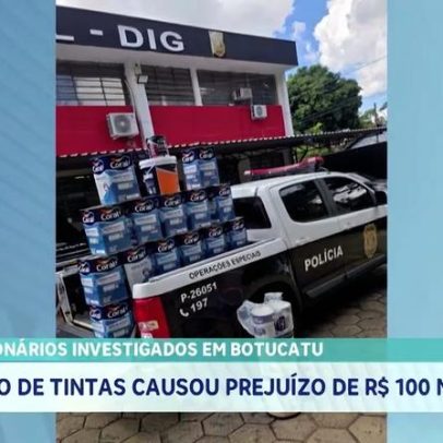 Funcionários de Botucatu investigados por furto de tintas, prejuízo de R$100 mil