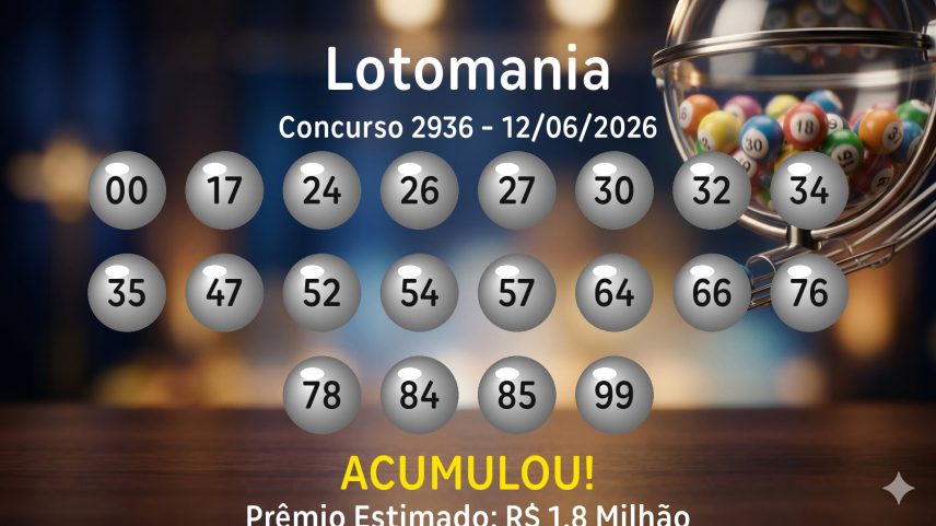 Lotomania: veja os números sorteados no concurso 2936