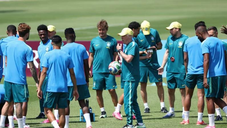 Seleção brasileira treina no Columbia Park, em Morristown, antes da estreia da Copa do Mundo