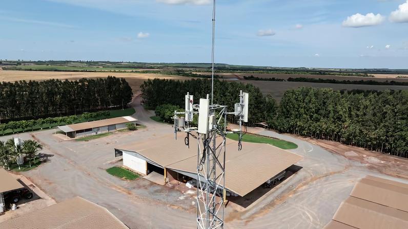 Projeto Fazenda Conectada, em Água Boa (MT): empresa atende 348 mil propriedades rurais. (Foto: IH-TIM/Divulgação)