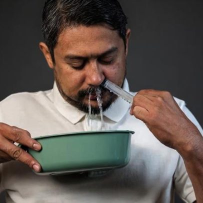 Lavagem nasal de alto volume ajuda a aliviar sinusite antes de piorar