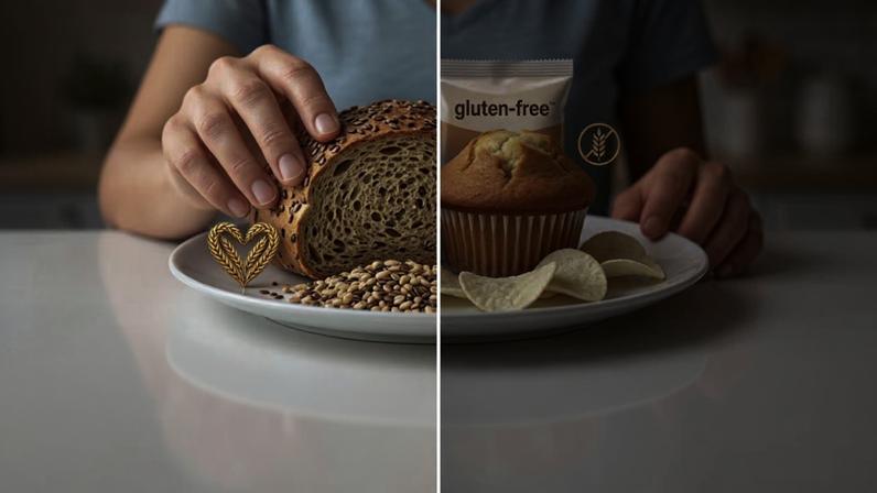 Cortar glúten sem necessidade pode afetar o coração. (Foto: Fala Ciência via Gemini)