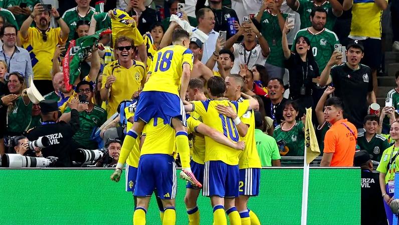 A Suécia venceu a Tunísia por 5 a 1 na Copa do Mundo de 2026 (Foto: Julio Cesar AGUILAR / AFP)