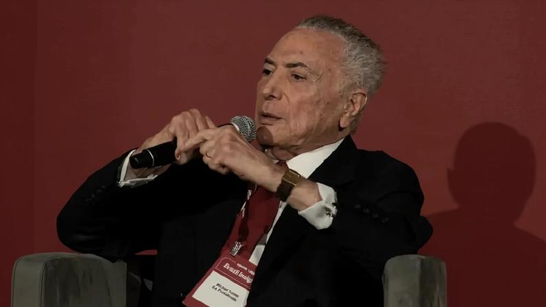 Michel Temer no Fórum VEJA Brazil Insights Nova York