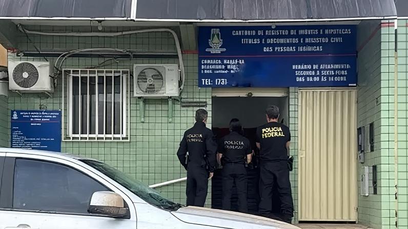 Operação Chancelas, que investiga crimes relacionados a fraudes em registros e grilagem de terras da União no município de Maraú