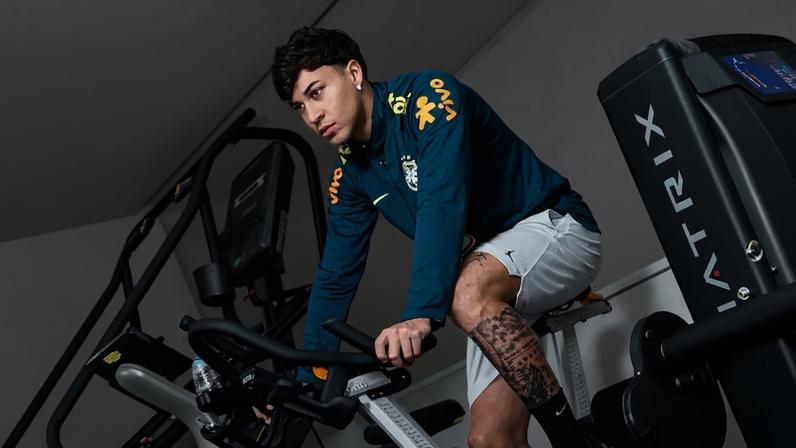 Kaio Jorge treinando nas férias (Foto: Imagem cedida ao Lance!)