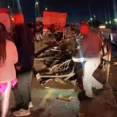Racha entre caminhões é investigado após acidente com 10 veículos em SP
