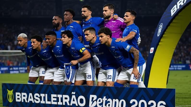 Elenco do Cruzeiro (Foto: Gustavo Alenxo/Cruzeiro)