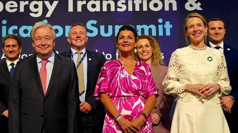 Entrega do documento aconteceu em Londres e contou com a presença do secretário-geral da ONU, António Guterres, e a ministra colombiana Irene Vélez Torres (Wilder García/ Ministry of Environment and Sustainable Development of Colom)