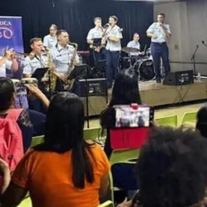 Banda da USAF promove intercâmbio musical no Rio de Janeiro