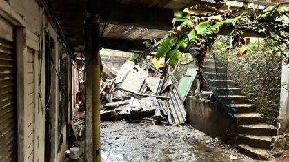 Estrutura desabou na zona leste da capital paulista