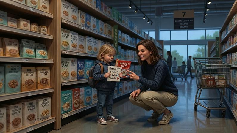 Crianças acompanham adultos em compras e aprendem planejamento sem aulas formais