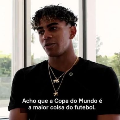 Lamine Yamal sonha em erguer a taça da Copa do Mundo da FIFA