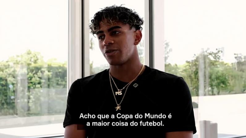 Lamine Yamal espera elevar ainda mais seu nível de atuação na Copa do Mundo da FIFA, competição que considera o maior palco do futebol.