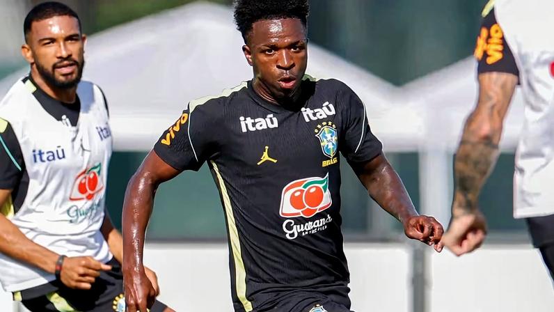 Vini Jr. é o autor do único gol da seleção brasileira no Mundial até agora