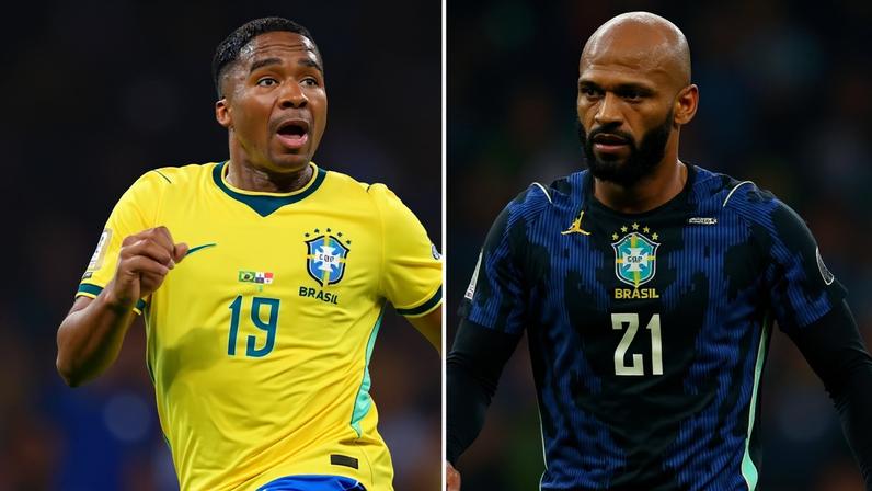 Endrick, Igor Thiago e Matheus Cunha disputam a titularidade da seleção brasileira