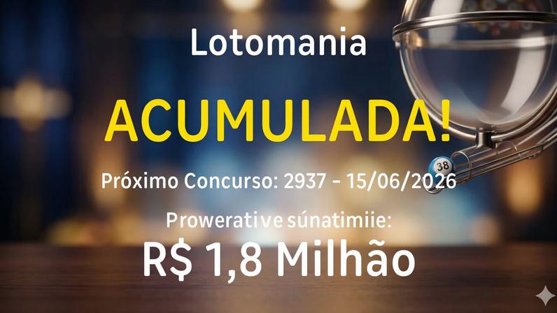 Lotomania: sorteia prêmio acumulado em R$ 1,8 milhão nesta segunda-feira (15)