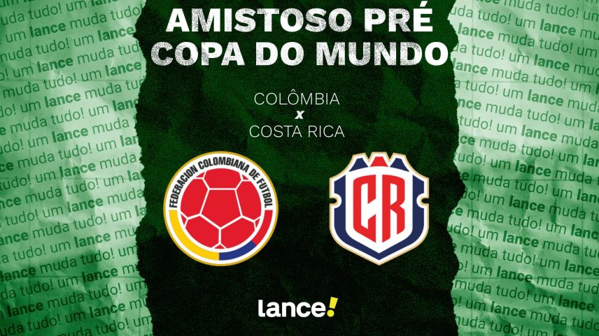 As equipes se enfrentam em amistoso internacional (Foto: Arte/Lance!)