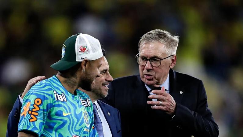 Neymar e Ancelotti 'se acertaram' em três condições para convocação à Copa do Mundo, que foi inicialmente rejeitada pela comissão técnica.