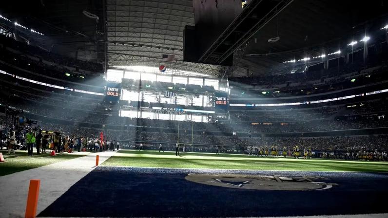 Estádios da NFL se preparam para a Copa do Mundo com adaptações, cortinas instaladas
