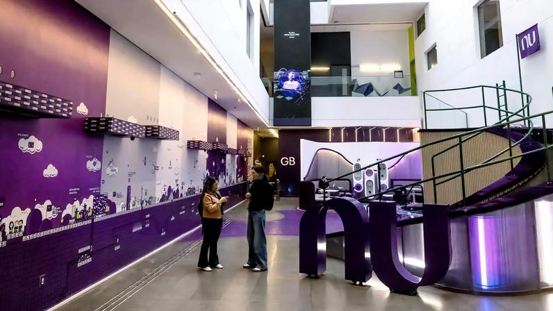 Sede do Nubank, em São Paulo: a causa da falha está sendo investigada, segundo a empresa.