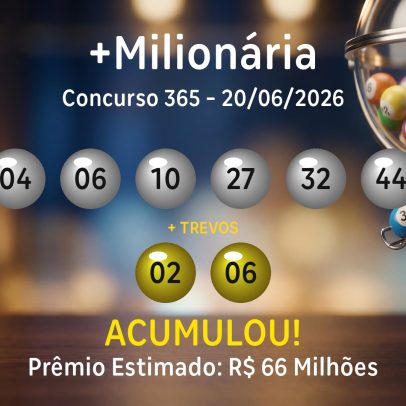 Números sorteados no concurso 365 da loteria