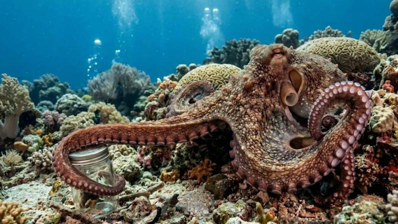 Polvo com nove cérebros é conhecido como alienígena dos oceanos